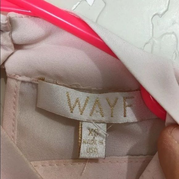 WAYF pink sleeveless top V-Neck XS 7324 - Picture 4 of 7